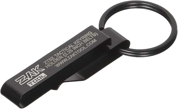 アクセサリー to.k Amazon.com: Zak Tool Zt-52 Low Profile Key Ring Clip, Black ZT 14